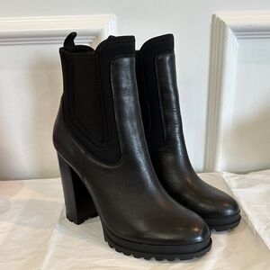 Aldo Elrudien Black Leather Ankle Boots